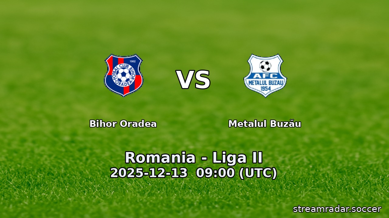 Bihor Oradea vs Metalul Buzău