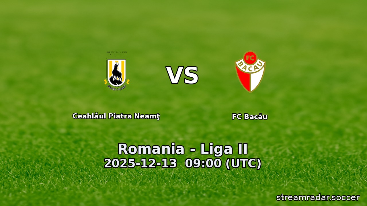 Ceahlăul Piatra Neamţ vs FC Bacău