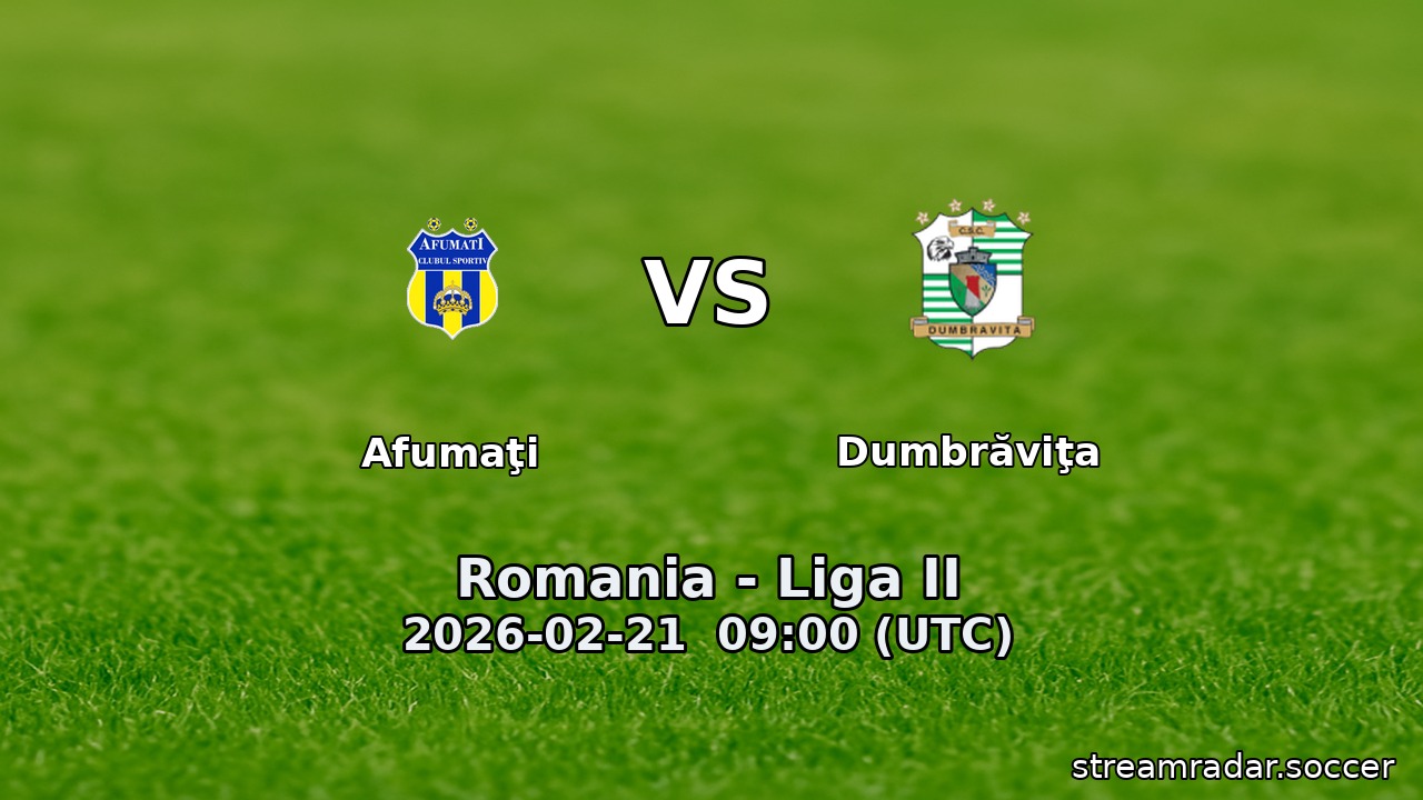 Afumaţi vs Dumbrăviţa