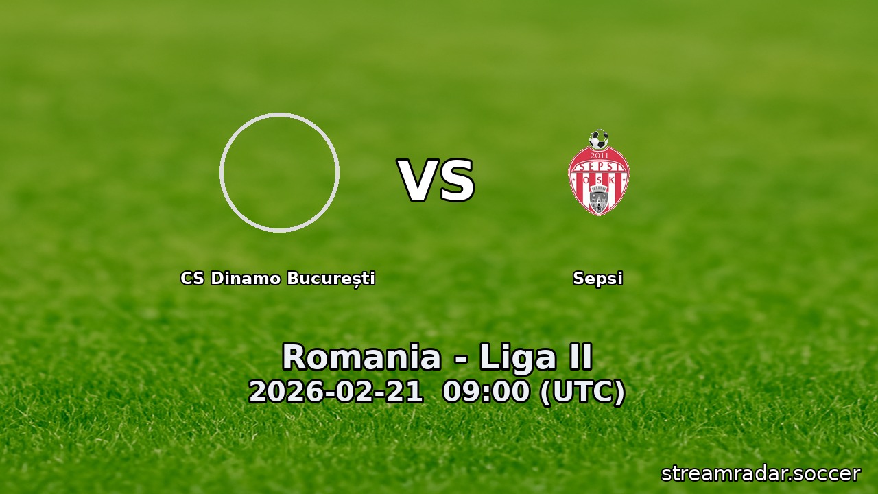 CS Dinamo București vs Sepsi