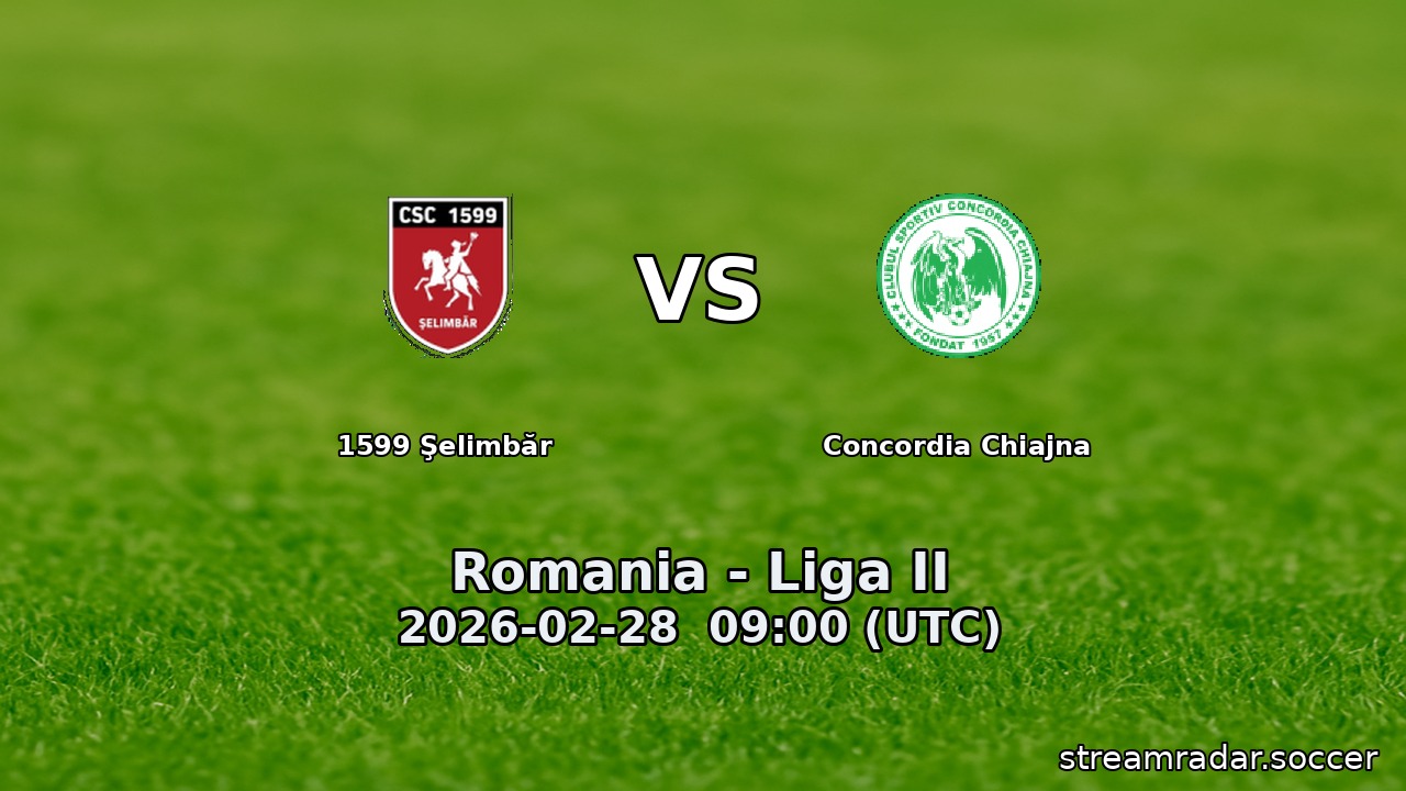 1599 Şelimbăr vs Concordia Chiajna