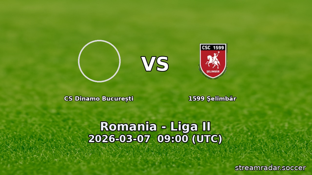 CS Dinamo București vs 1599 Şelimbăr