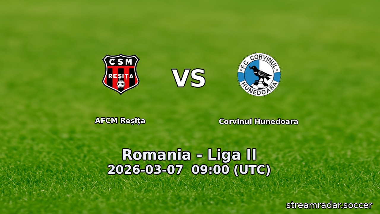 AFCM Reşiţa vs Corvinul Hunedoara