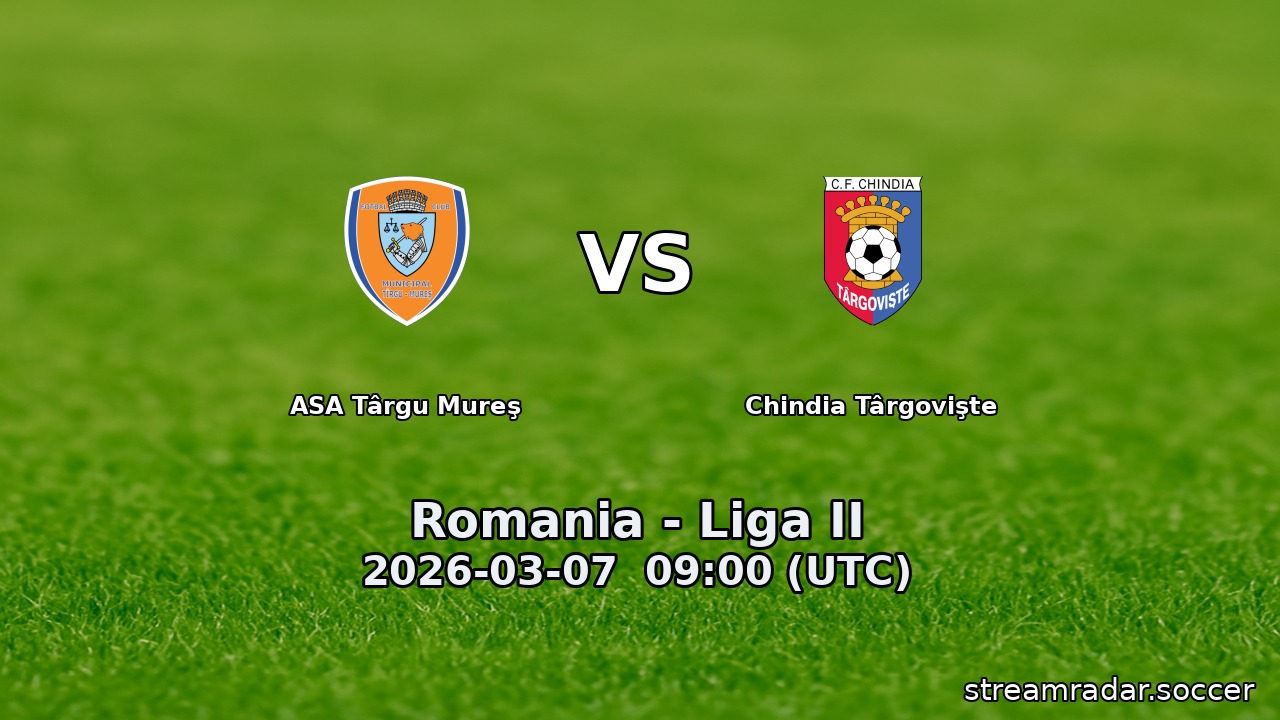 ASA Târgu Mureş vs Chindia Târgovişte