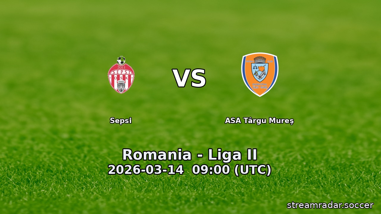 Sepsi vs ASA Târgu Mureş