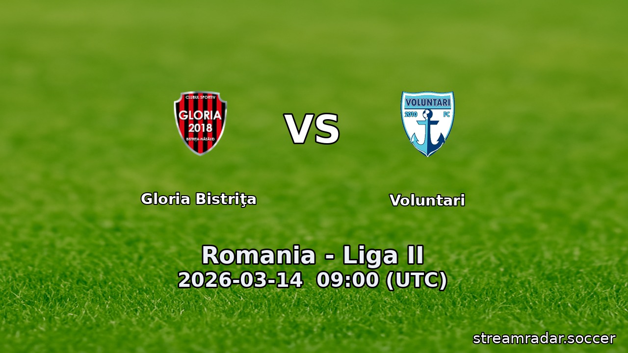 Gloria Bistriţa vs Voluntari
