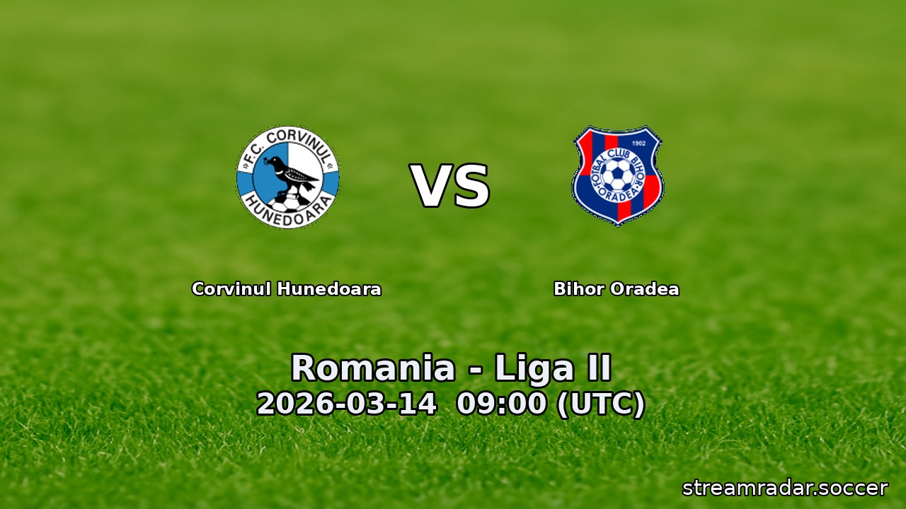 Corvinul Hunedoara vs Bihor Oradea