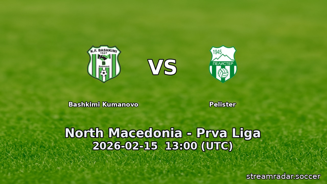 Bashkimi Kumanovo vs Pelister