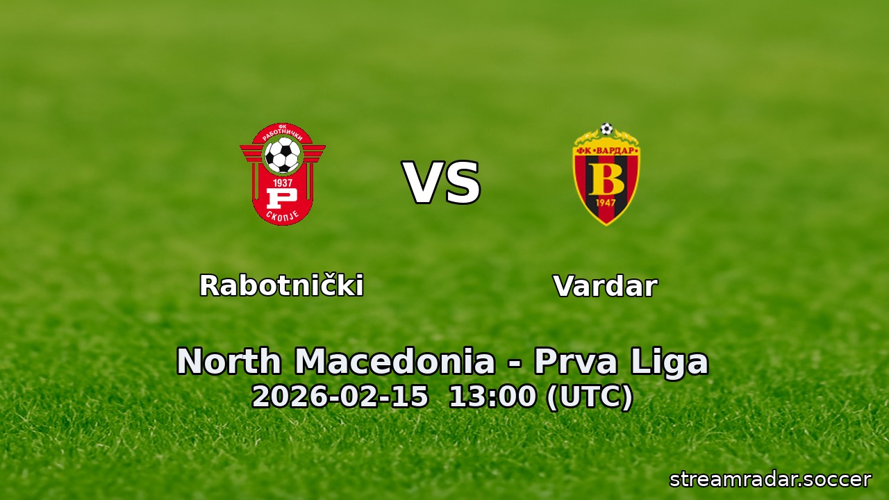 Rabotnički vs Vardar