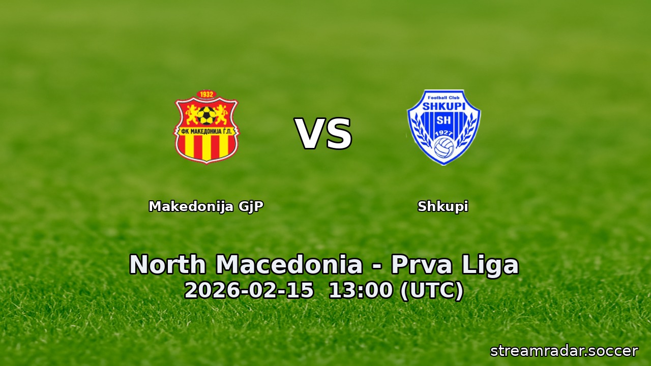 Makedonija GjP vs Shkupi