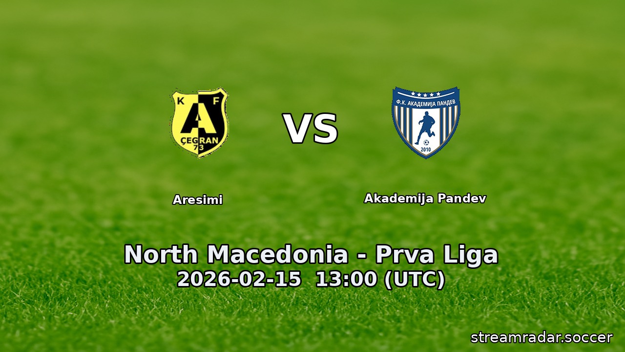 Aresimi vs Akademija Pandev