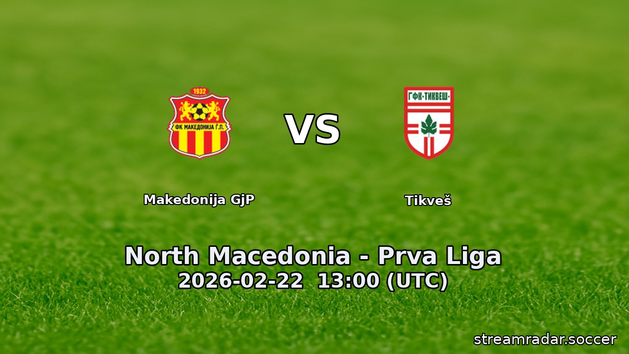 Makedonija GjP vs Tikveš