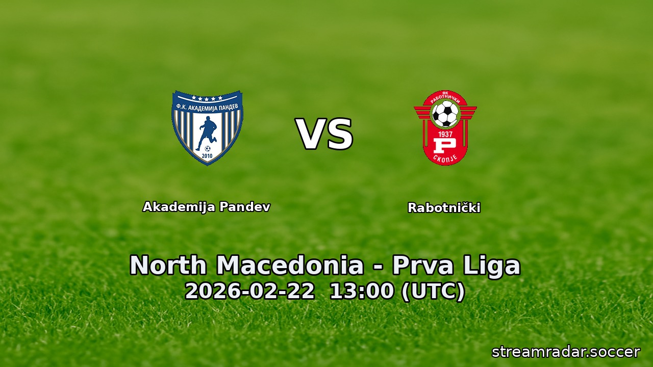 Akademija Pandev vs Rabotnički