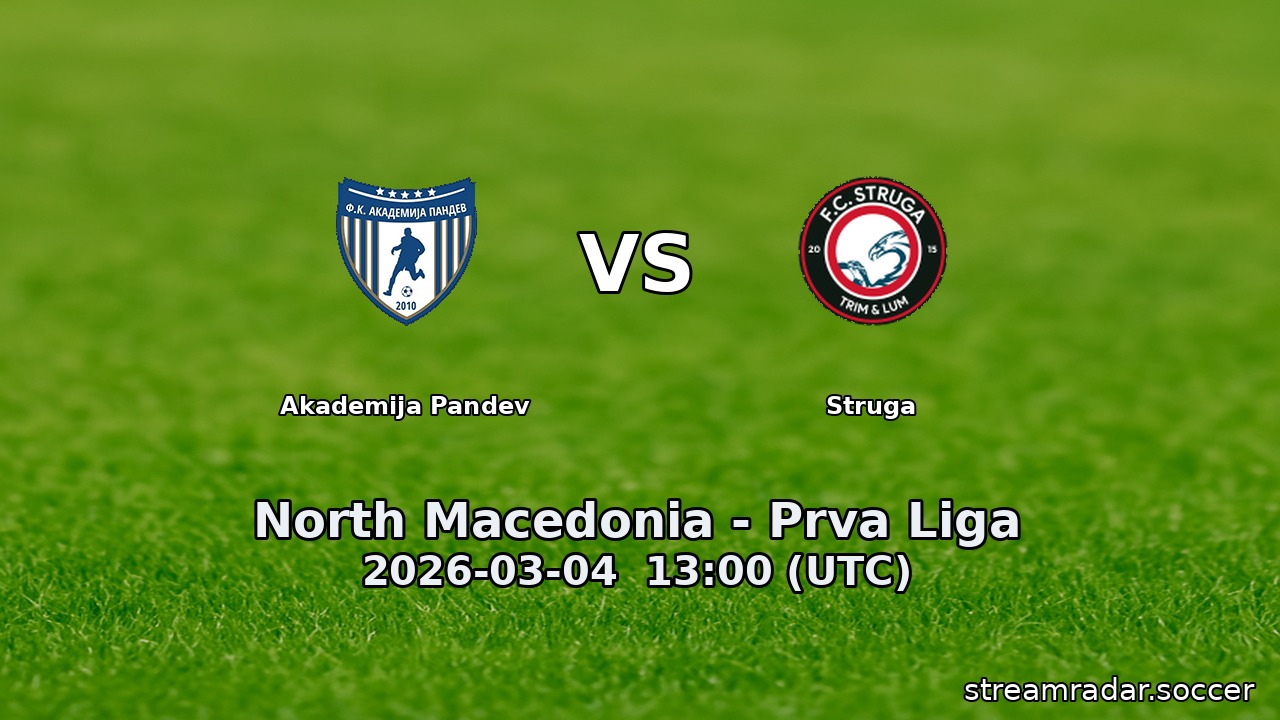 Akademija Pandev vs Struga