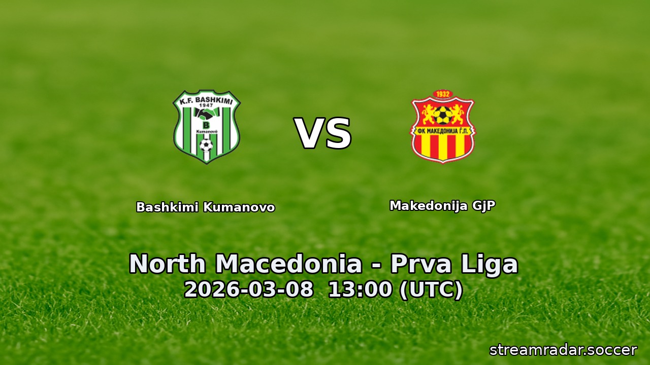 Bashkimi Kumanovo vs Makedonija GjP