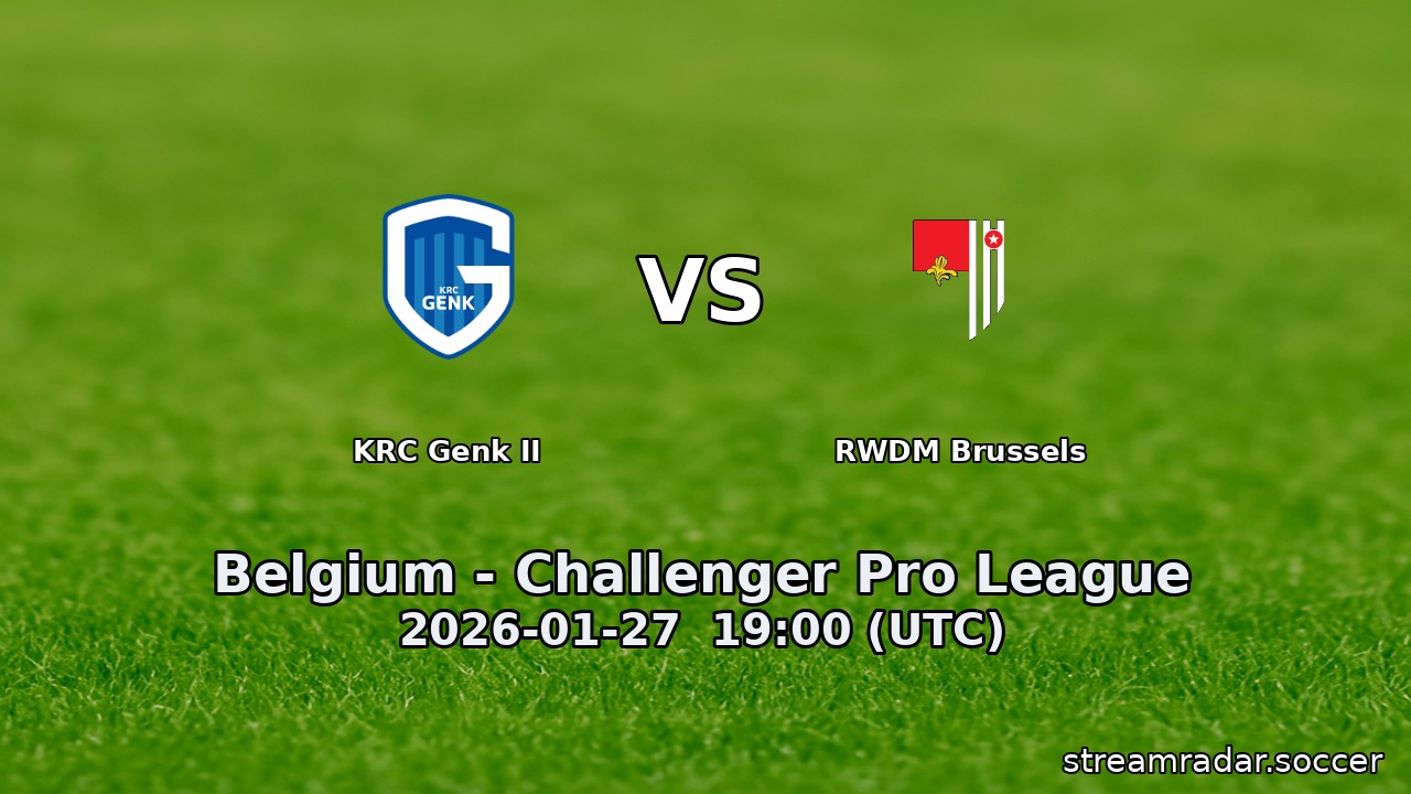 KRC Genk II vs RWDM Brussels
