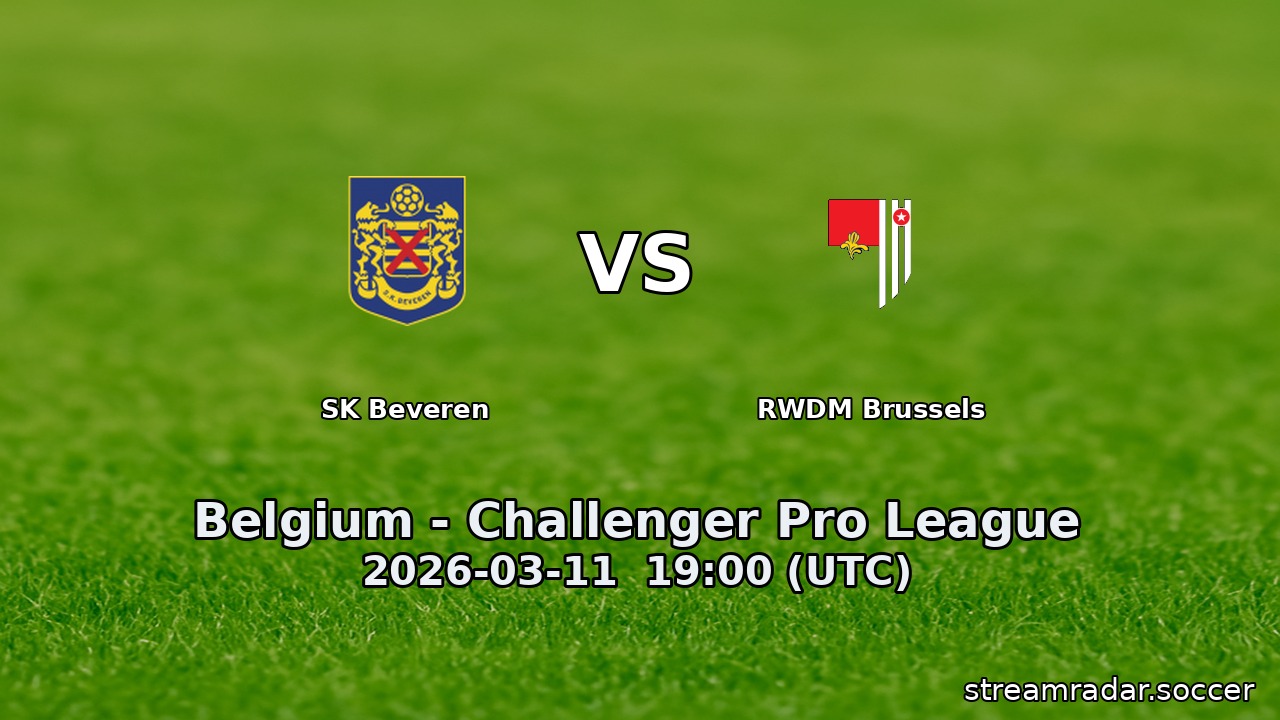 SK Beveren vs RWDM Brussels