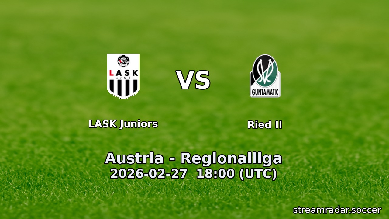 LASK Juniors vs Ried II