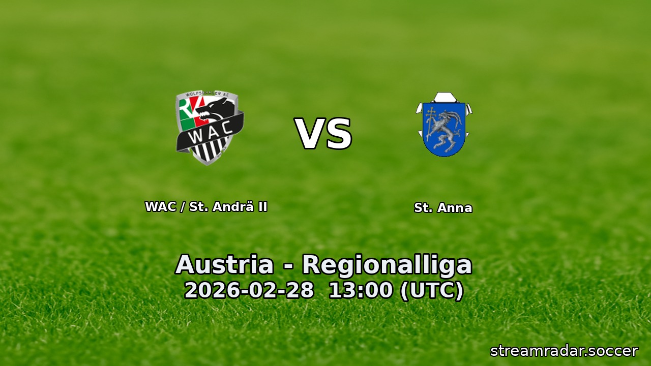 WAC / St. Andrä II vs St. Anna