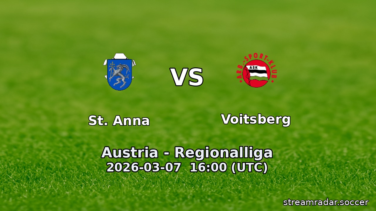 St. Anna vs Voitsberg