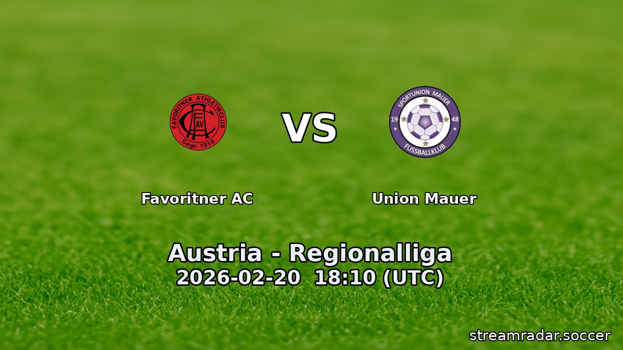 Favoritner AC vs Union Mauer