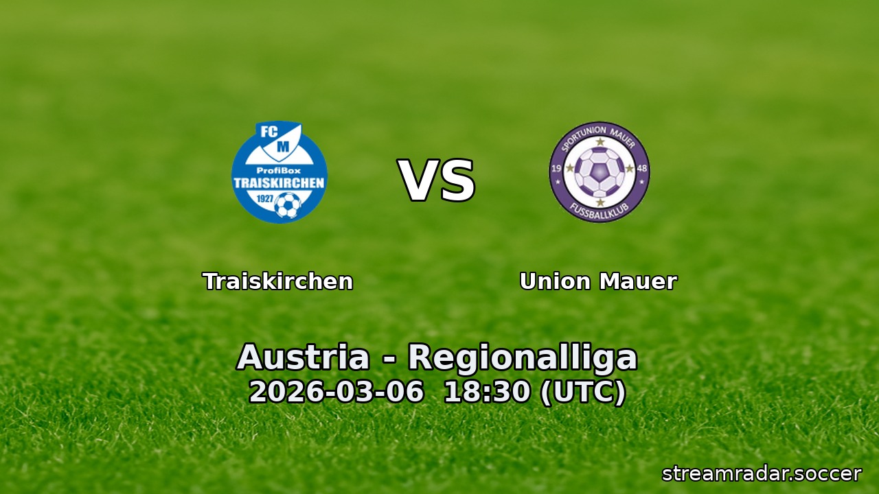 Traiskirchen vs Union Mauer