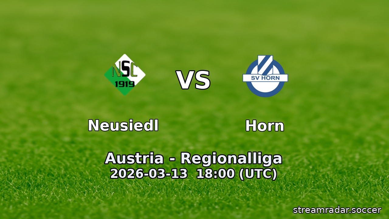 Neusiedl vs Horn