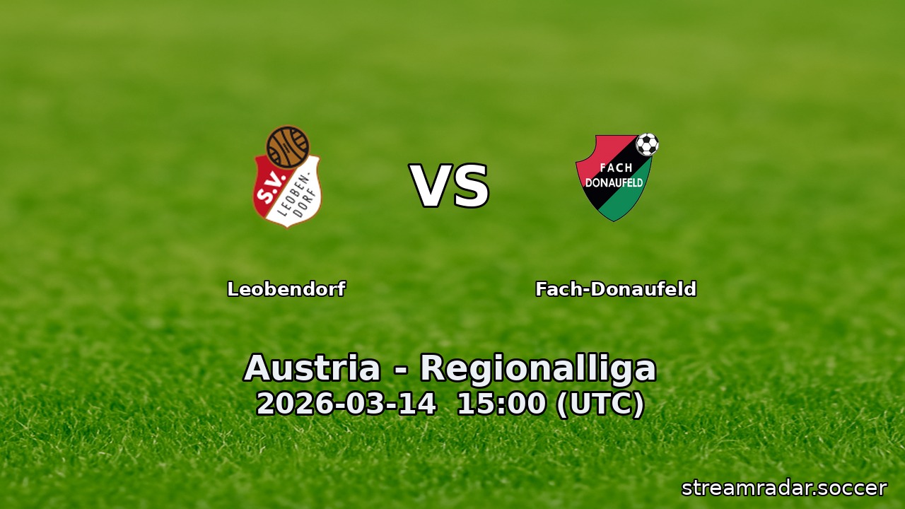 Leobendorf vs Fach-Donaufeld