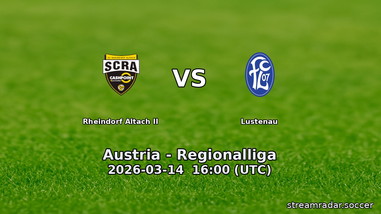 Rheindorf Altach II vs Lustenau
