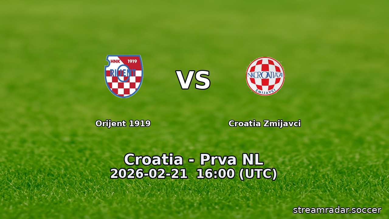 Orijent 1919 vs Croatia Zmijavci