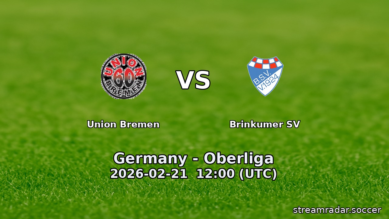 Union Bremen vs Brinkumer SV