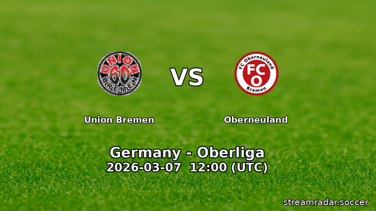 Union Bremen vs Oberneuland