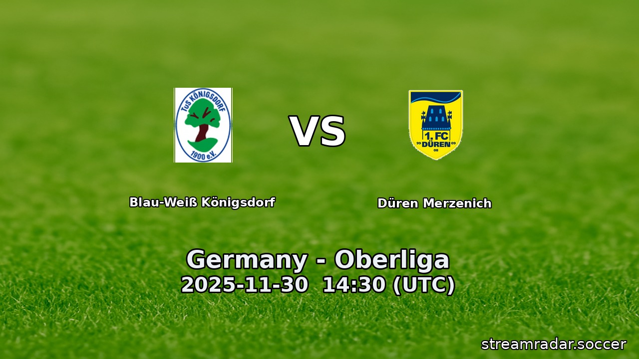 Blau-Weiß Königsdorf vs Düren Merzenich
