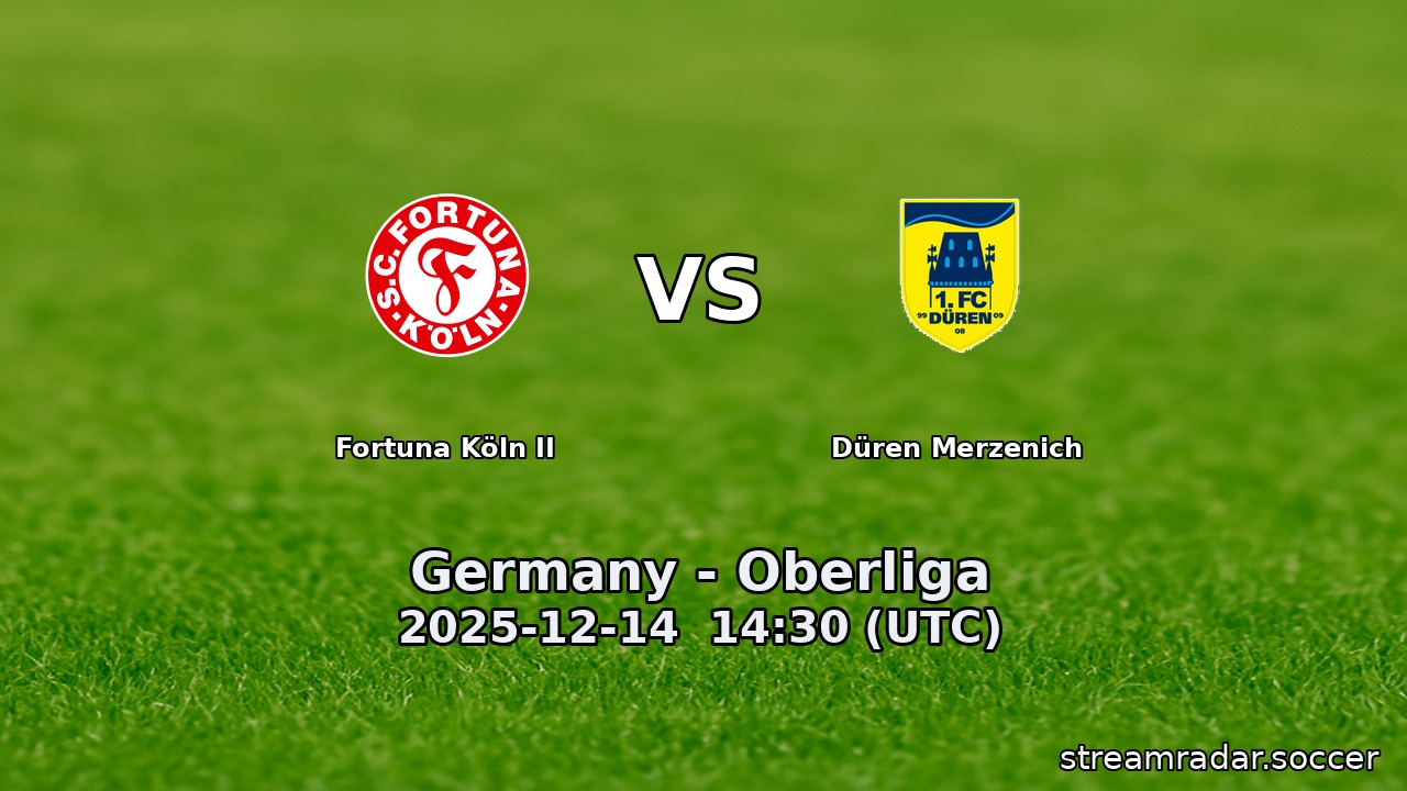 Fortuna Köln II vs Düren Merzenich