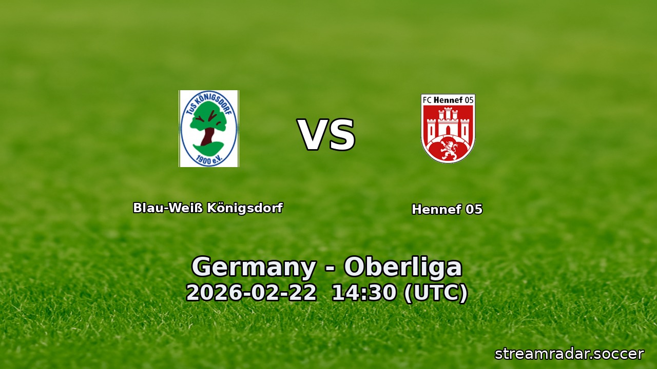 Blau-Weiß Königsdorf vs Hennef 05