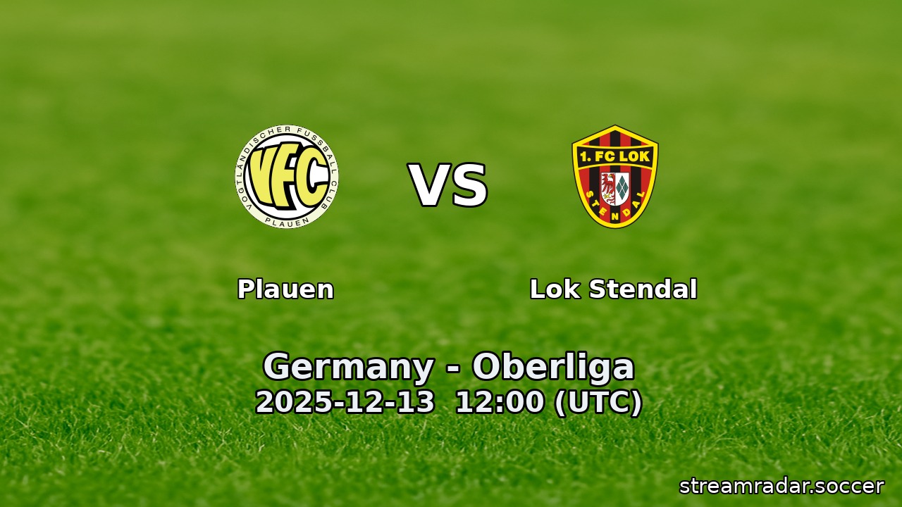 Plauen vs Lok Stendal