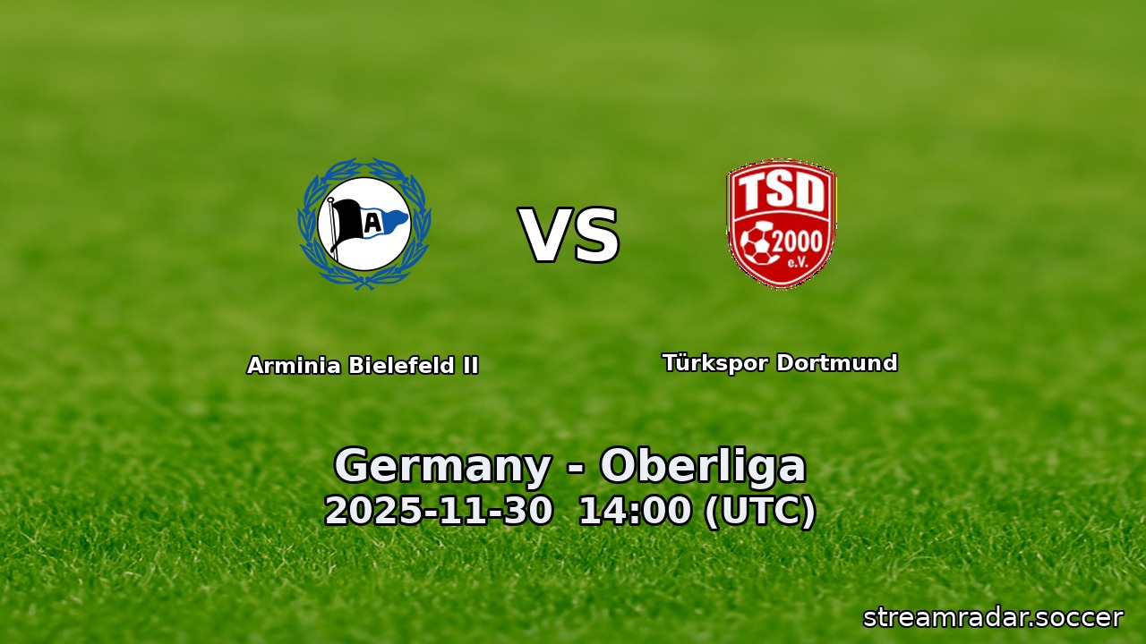 Arminia Bielefeld II vs Türkspor Dortmund