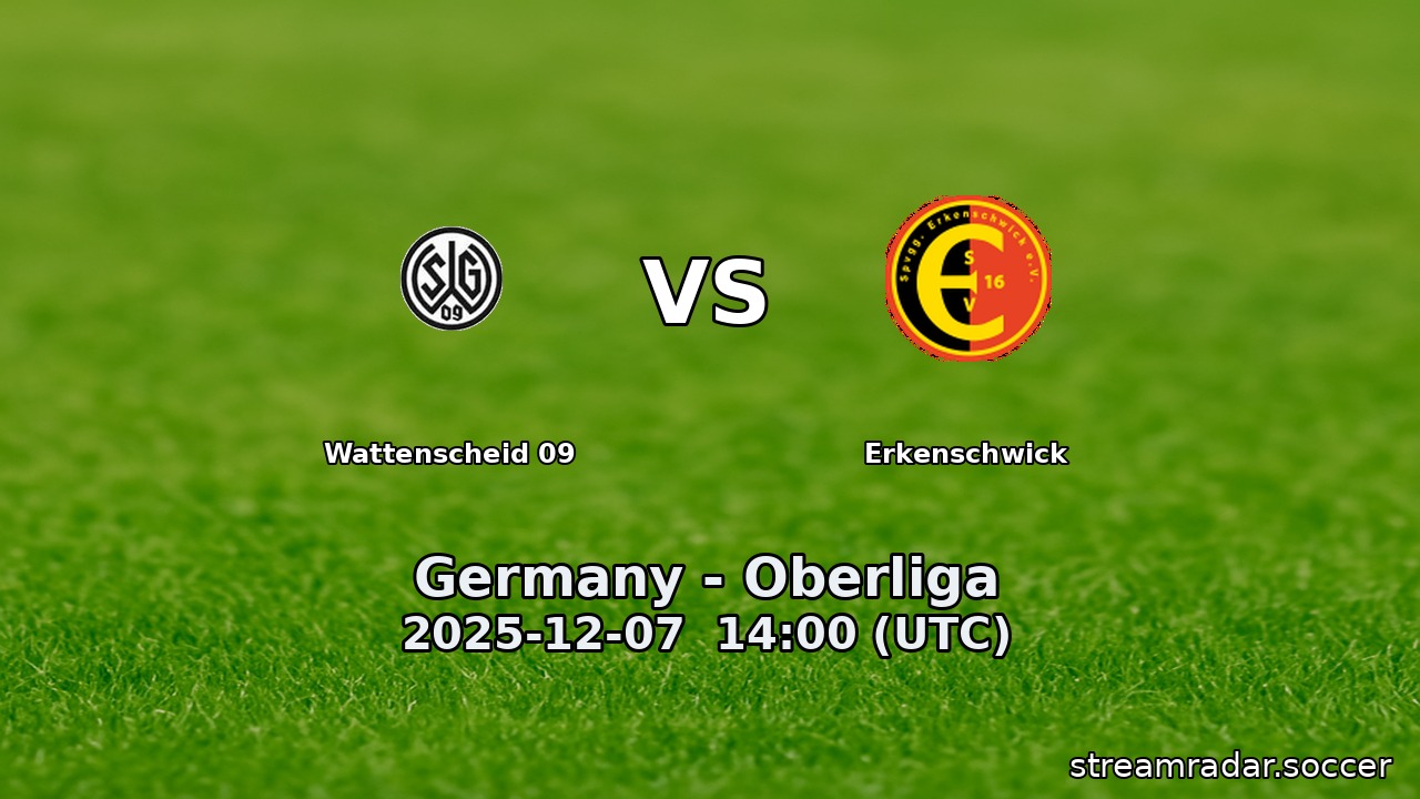 Wattenscheid 09 vs Erkenschwick