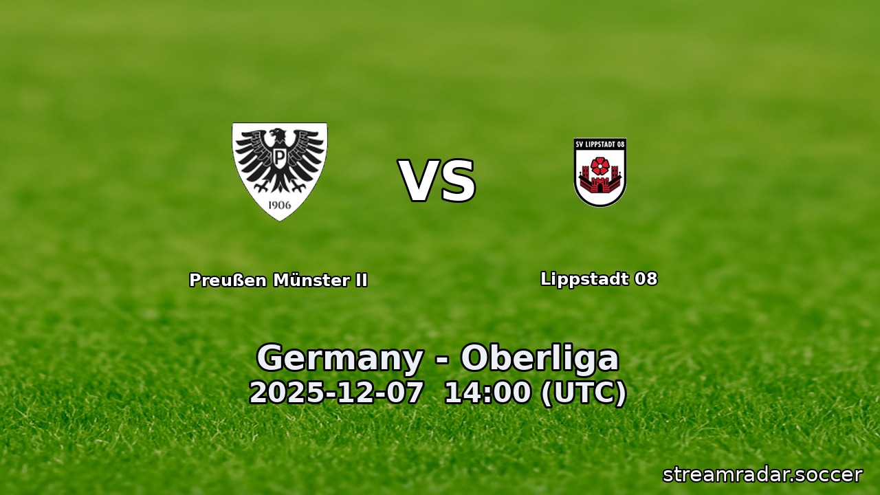 Preußen Münster II vs Lippstadt 08