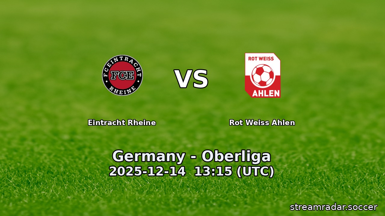 Eintracht Rheine vs Rot Weiss Ahlen