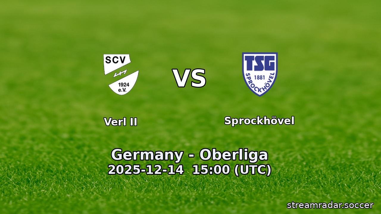 Verl II vs Sprockhövel