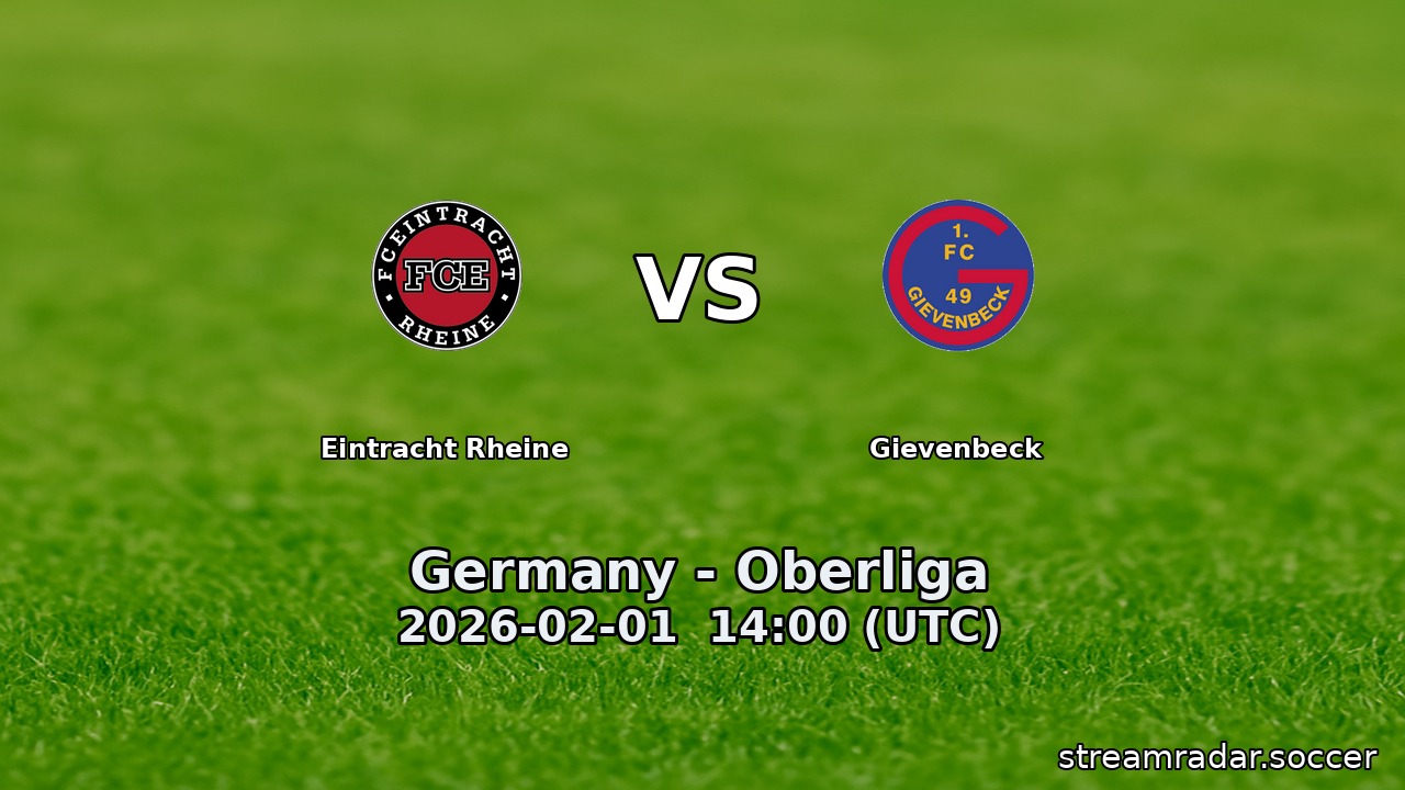 Eintracht Rheine vs Gievenbeck