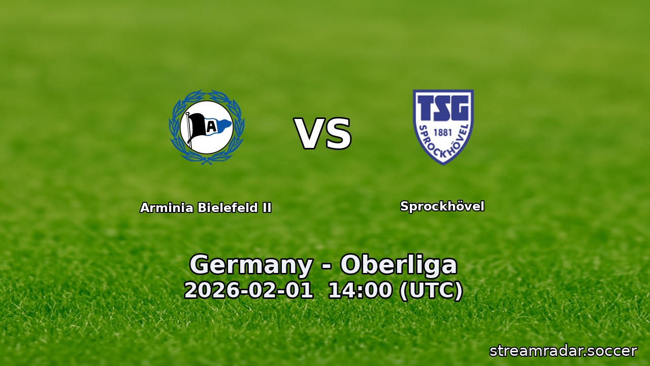 Arminia Bielefeld II vs Sprockhövel