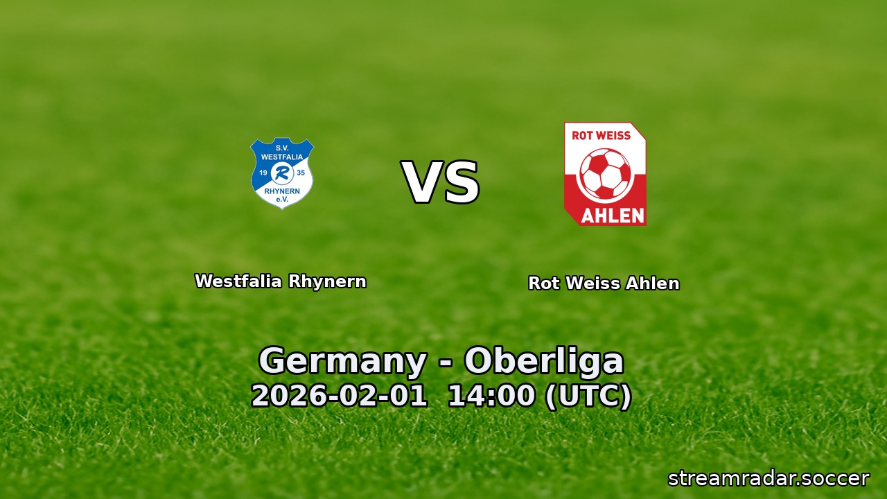 Westfalia Rhynern vs Rot Weiss Ahlen