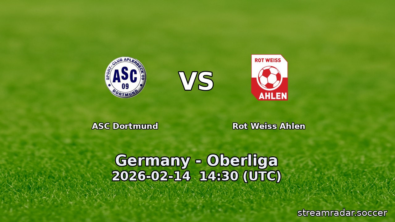 ASC Dortmund vs Rot Weiss Ahlen