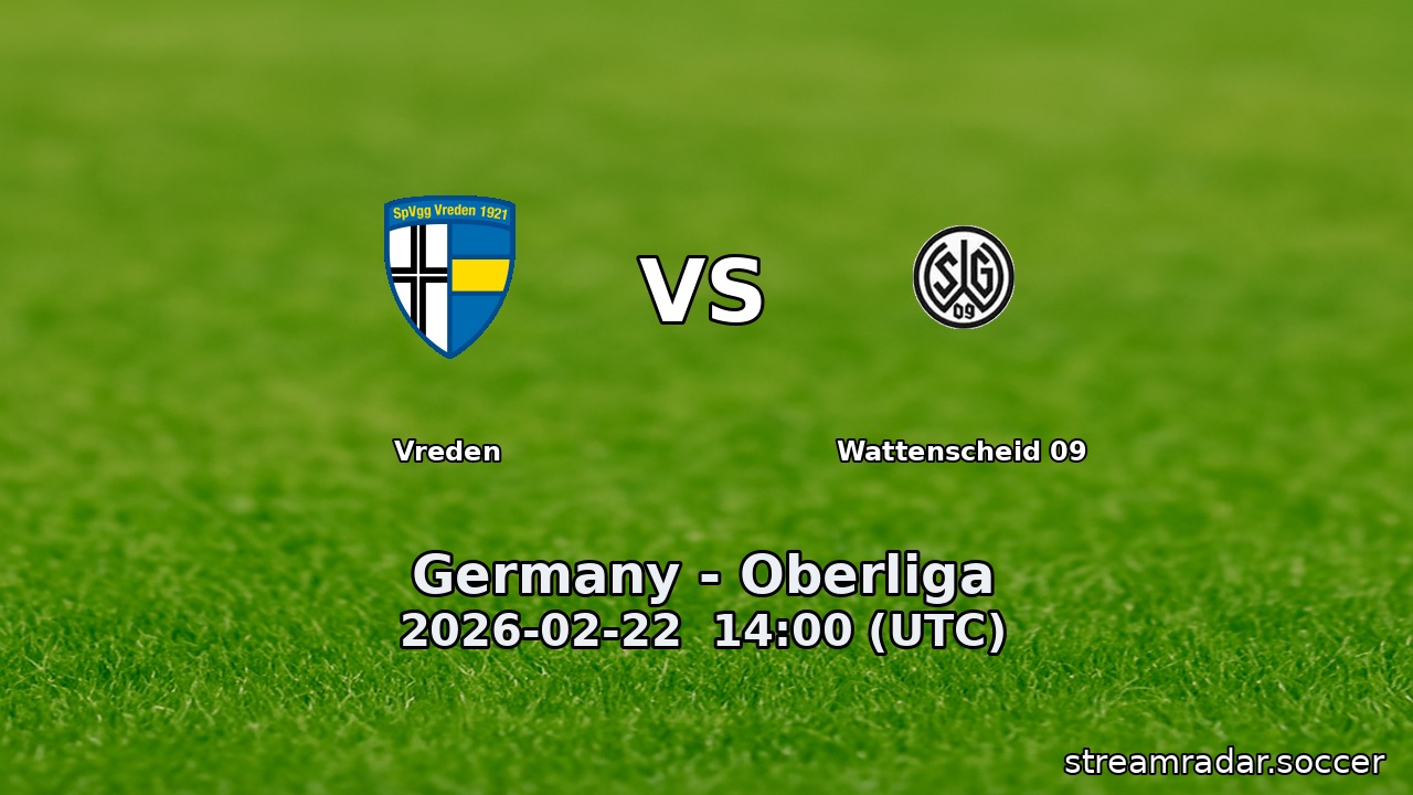 Vreden vs Wattenscheid 09