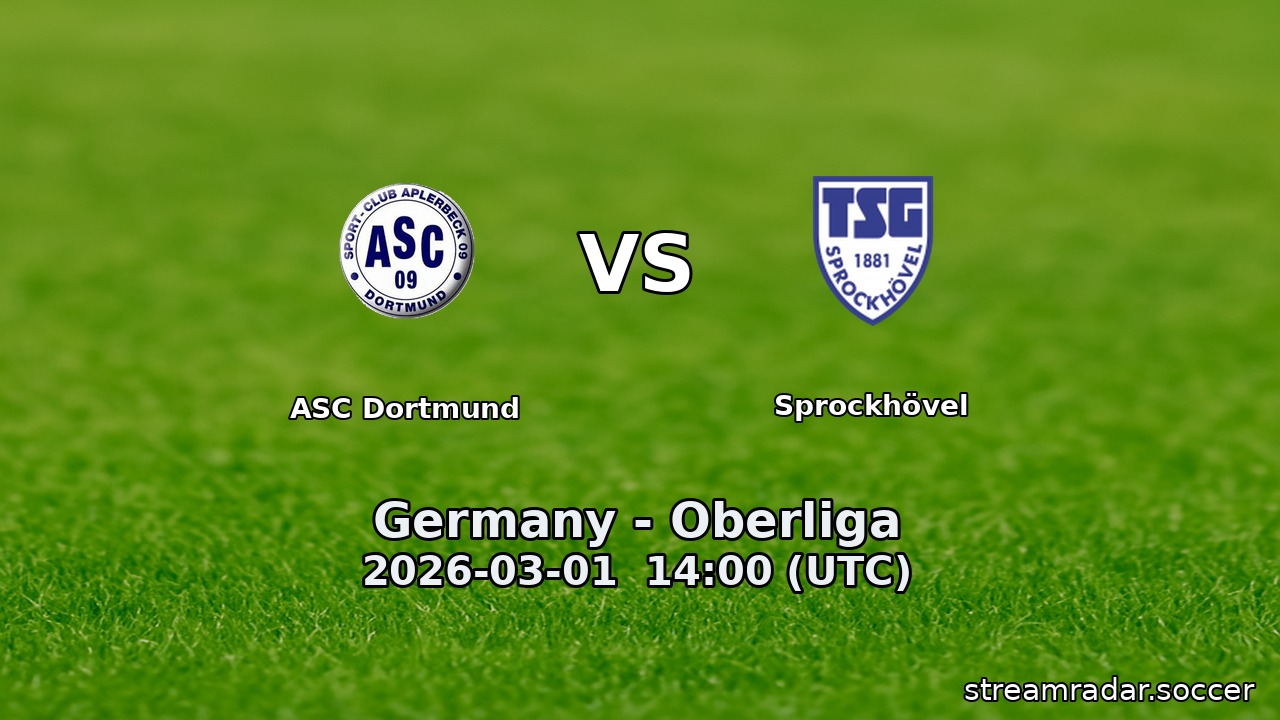 ASC Dortmund vs Sprockhövel