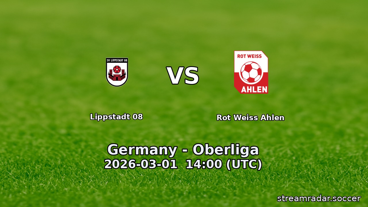 Lippstadt 08 vs Rot Weiss Ahlen