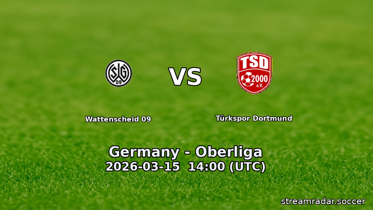 Wattenscheid 09 vs Türkspor Dortmund