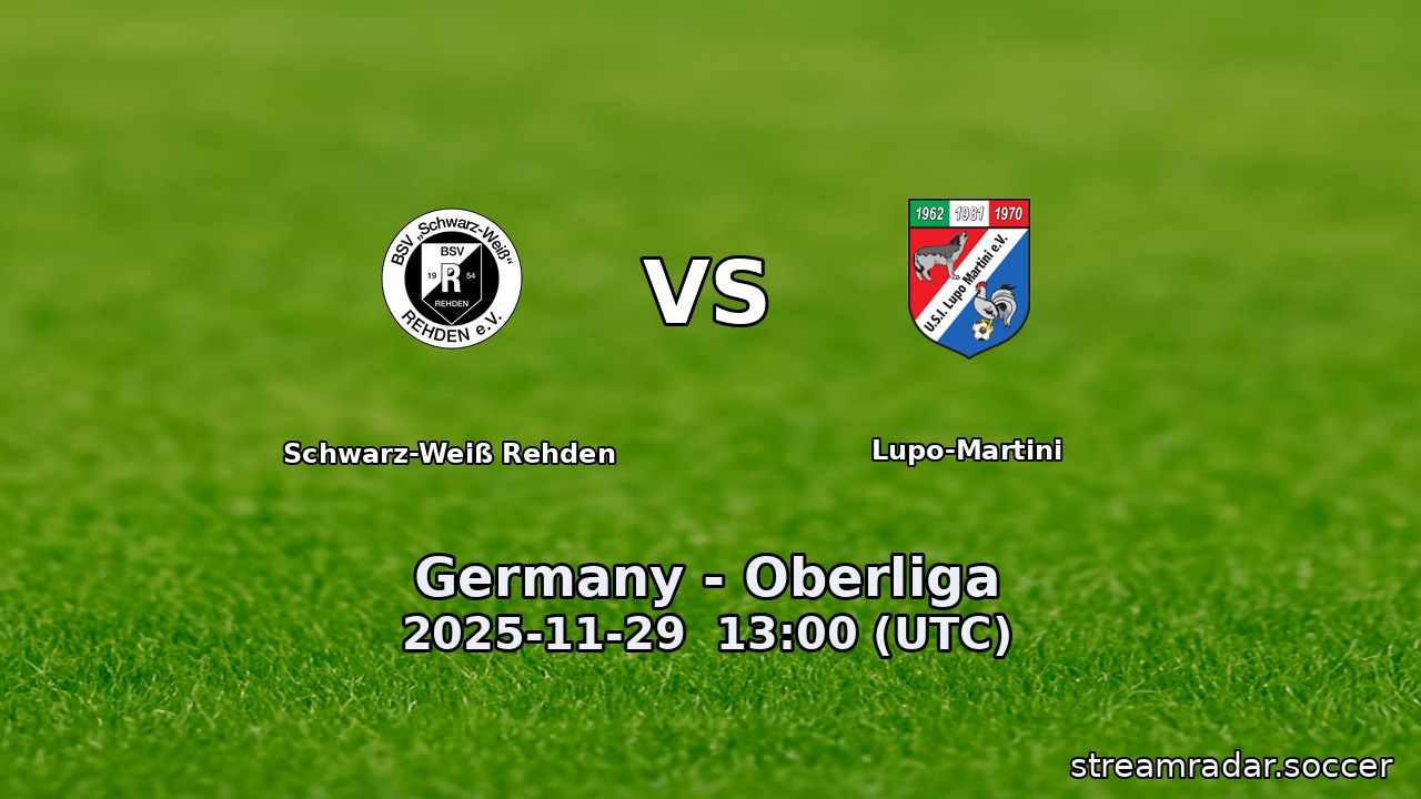 Schwarz-Weiß Rehden vs Lupo-Martini